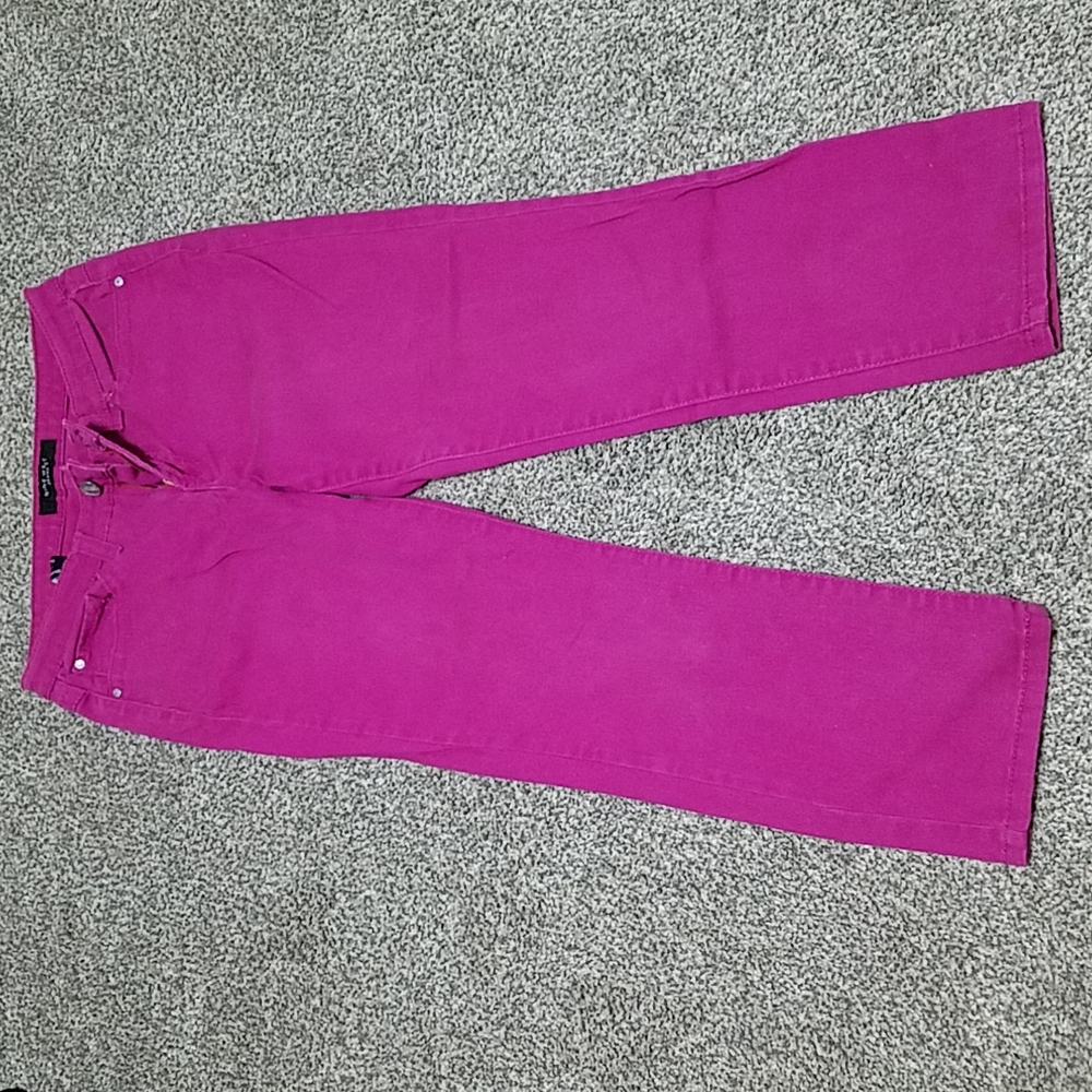 Y2K Magenta Flare Leg Jeans